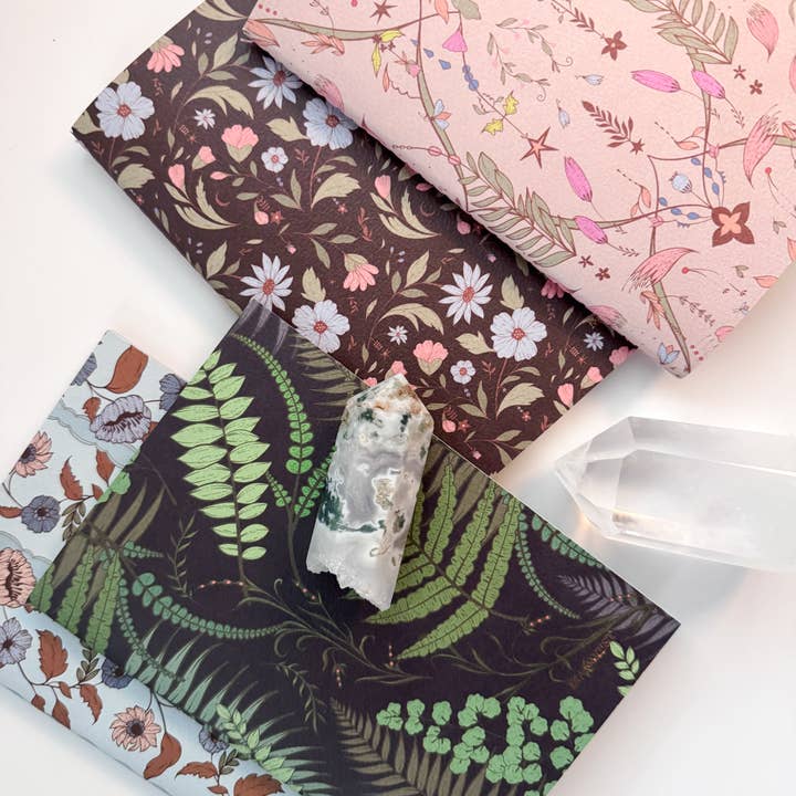 BOUCHETTE & CO. LLC - Wholesale Journal/Diary - FLORAL NOTEBOOKS | Witchwood Fern - Set of Two 5x76
