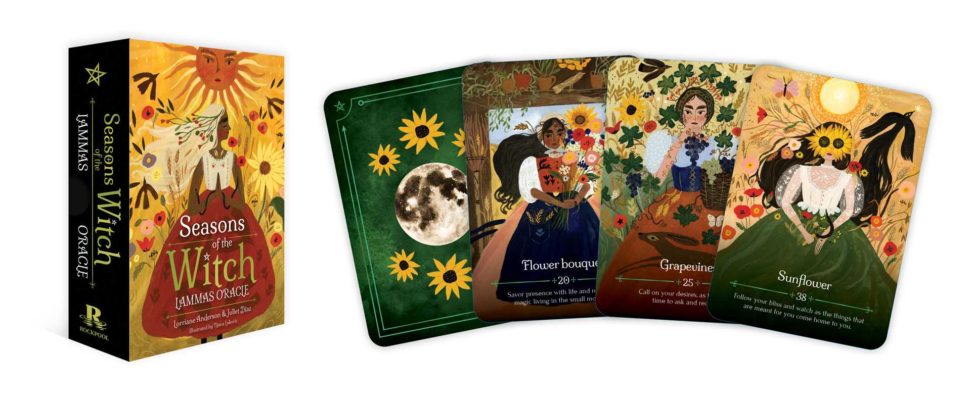 Simon & Schuster - Wholesale Tarot Cards - Seasons of the Witch - Lammas Oracle by Lorriane  Anderson2