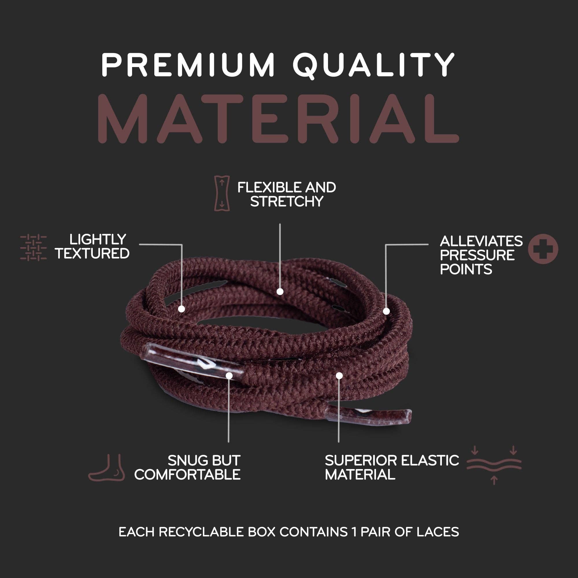 The Original Stretchlace - Wholesale Schoenveters - Uniseks - Ronde Elastische Rekbare Schoenveters10