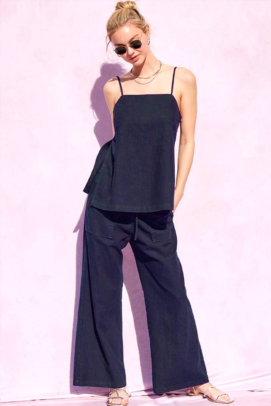 ILLA ILLA - Wholesale Top & Pant Set (NOT Loungewear) - Women's - Linen Top And Pants Set1