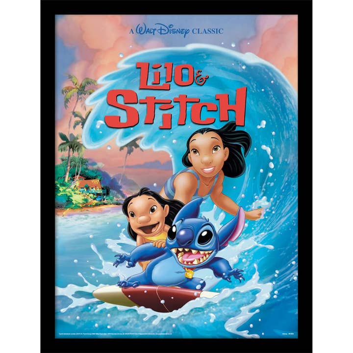 Pyramid International - Wholesale Art Print - Lilo And Stitch (Wave Surf) Wall Art Print