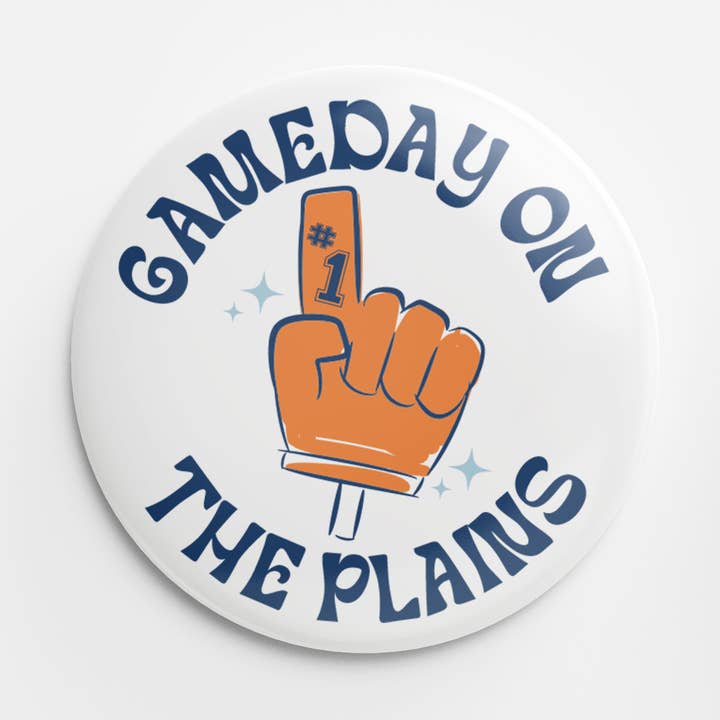 Gameday on the Plains Button for wholesale by Thanks For Everything