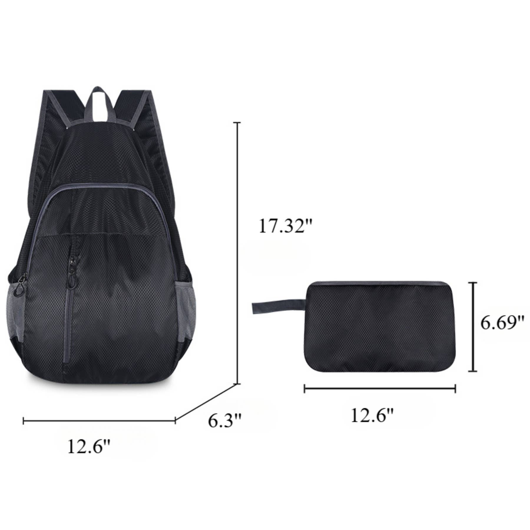 wandf – Mochila - Unissexo por atacado – Mochila Dobrável Leve - Saco de Viagem em Nylon Impermeável3