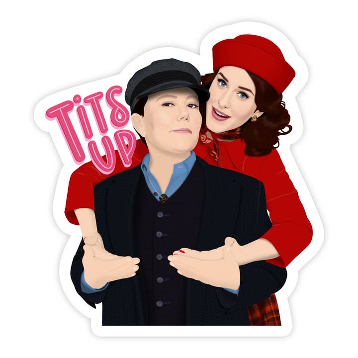 Shop Trimmings - Wholesale Sticker - The Marvelous Mrs. Maisel and Susie Tits Up Sticker