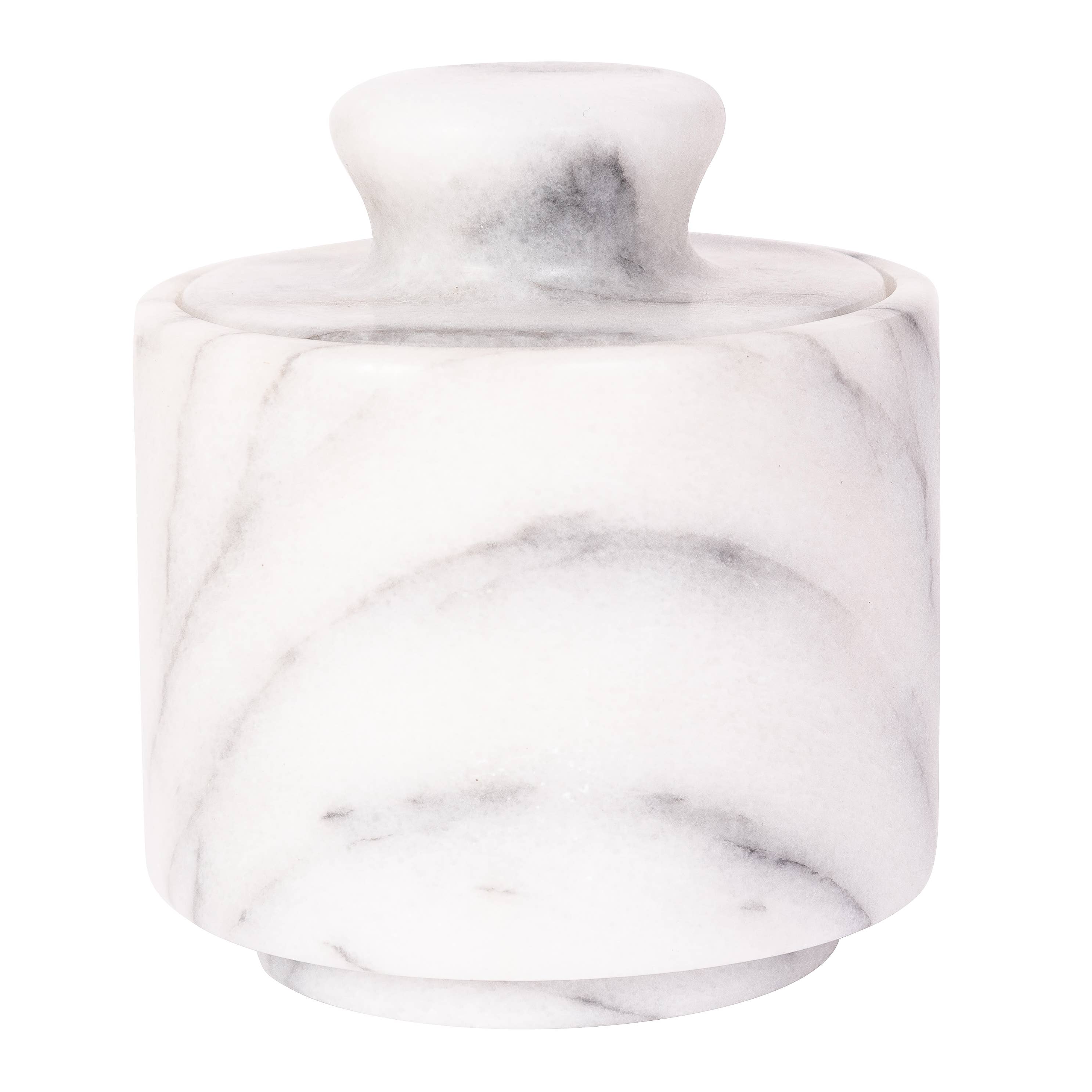 Artifacts Trading Company - Wholesale Salt Mill - Marble Salt Cellar with Lid – Kitchen Storage0
