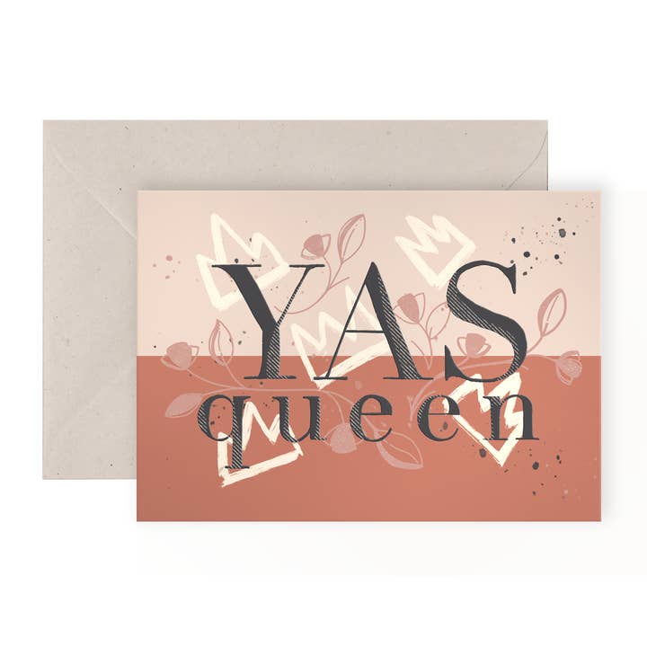 Yas Queen Card | Birthday Celebrations | Congratulations for wholesale by I am Roxanne