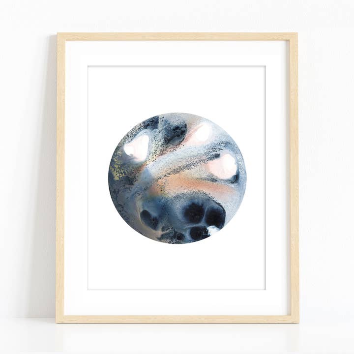 « Lune bleue » pour la vente par Rachel Brown Art