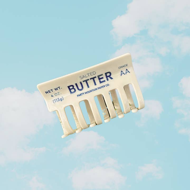 Party Mountain Paper co. - Wholesale Hair Clip - Women's - Butter Stick Acrylic Hair Clip