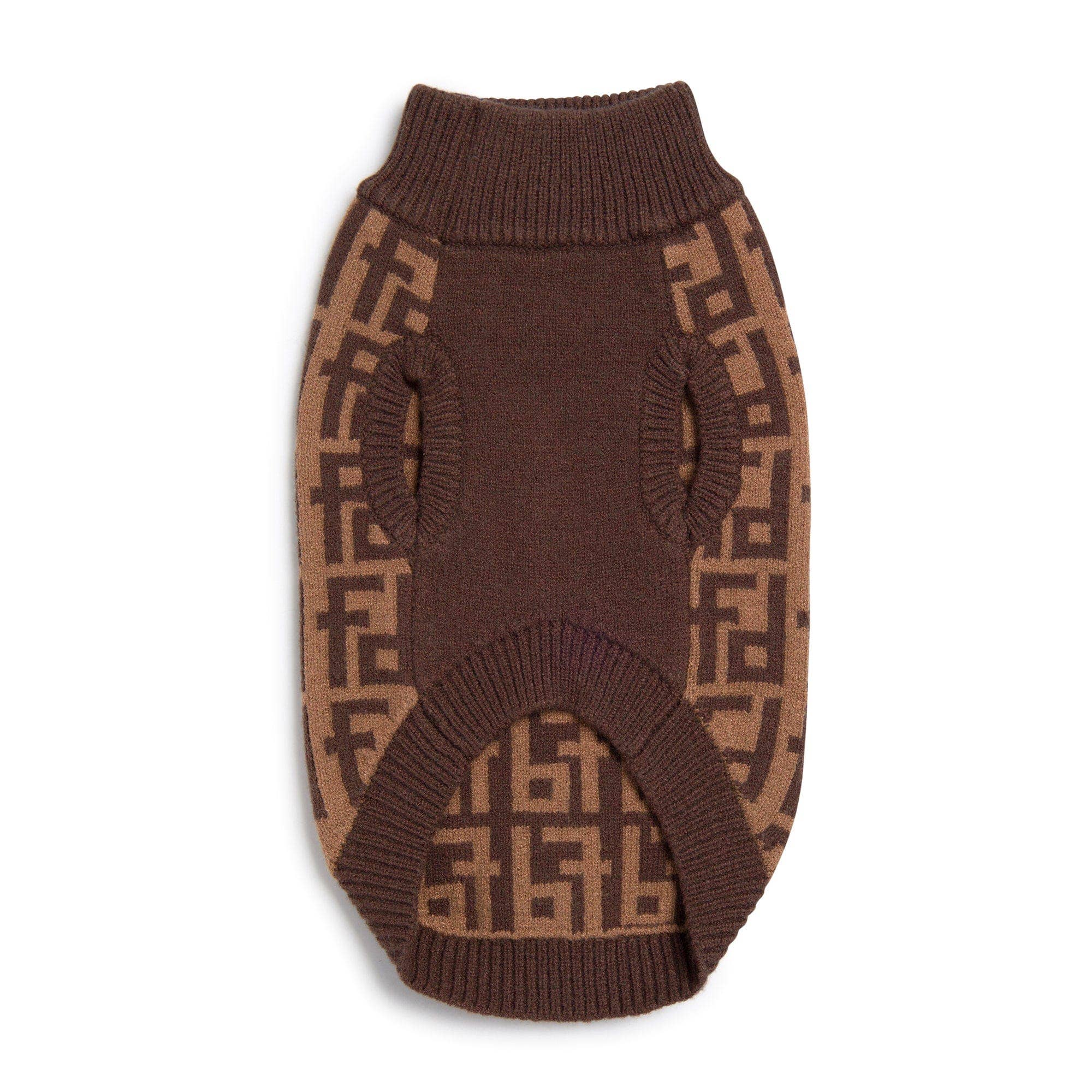fabdog - Wholesale Pet Sweater - Dog - Brown Monogram Sweater2