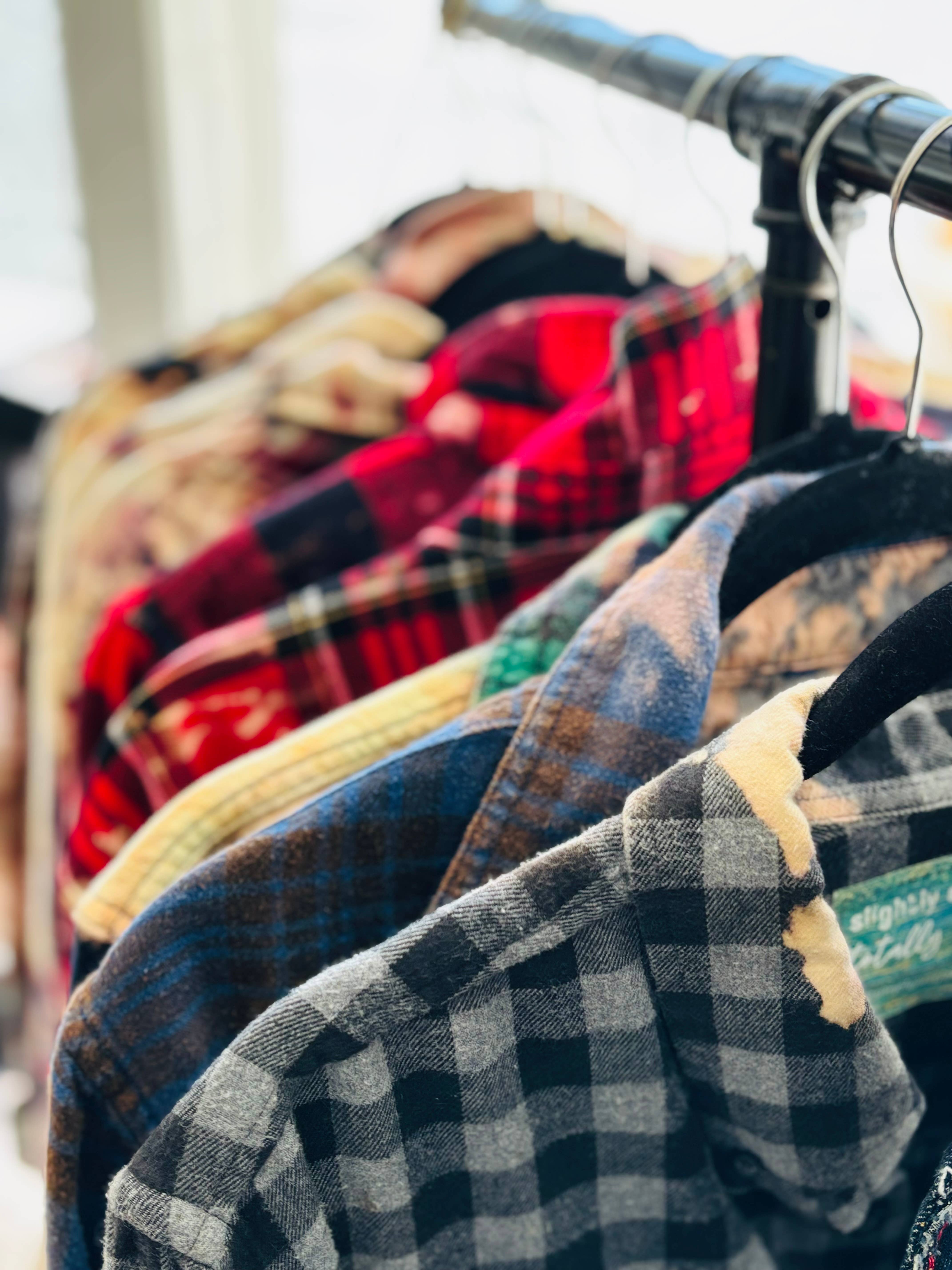 Slightly Distressed - Wholesale Button Down Shirt - Women's - Slightly Distressed Flannels 20