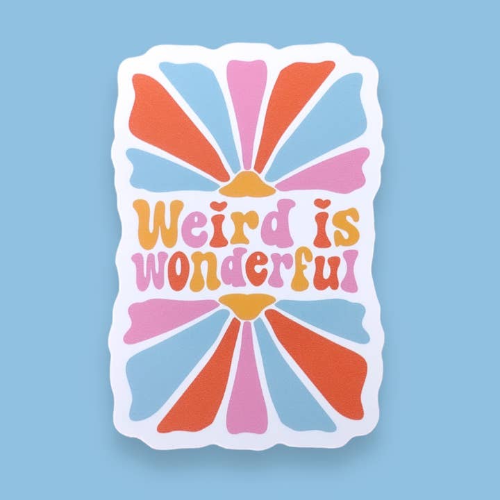 Weird is Wonderful Sticker for wholesale by Sunshine Lane