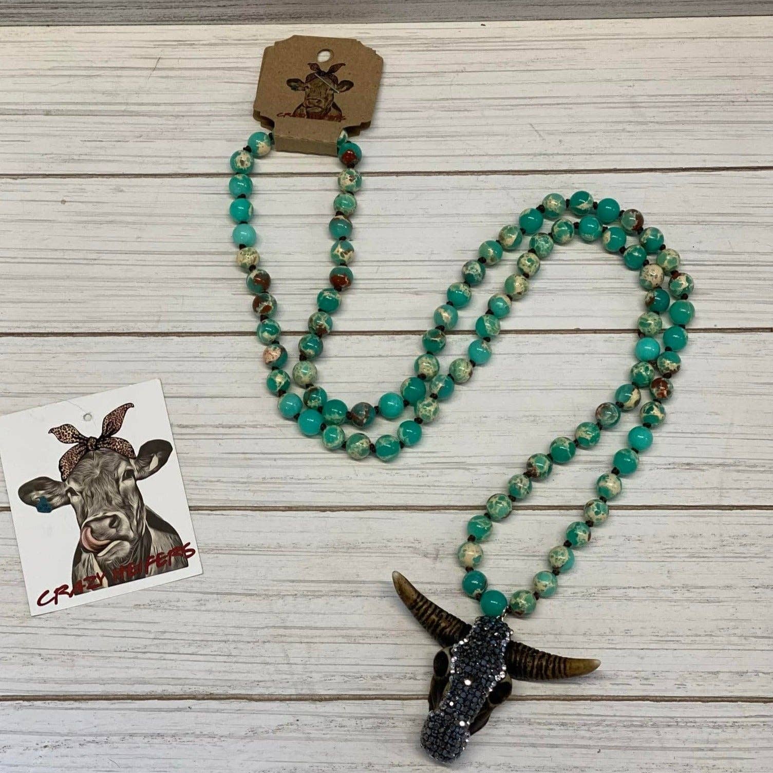 Crazy Heifers Wholesale - Wholesale Pendant/Charm Necklace - Steer Head Necklace NEW Colors1