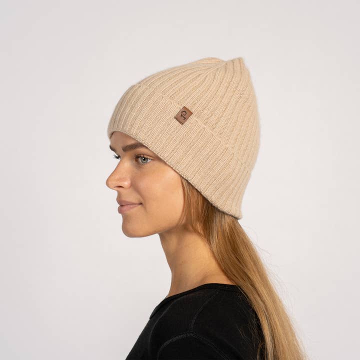 menique - Wholesale Beanie – Women's - Women's Ribbed Beanie Knitted Cashmere Hat4