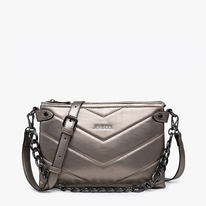 Jen & Co. – wholesale Crossbody bag – Women's – M2419 Britt Puffer Crossbody w/ Snaps8