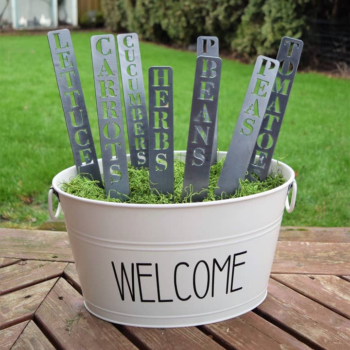 Vegetable & Herb Garden Markers for wholesale by CCR Custom Metals