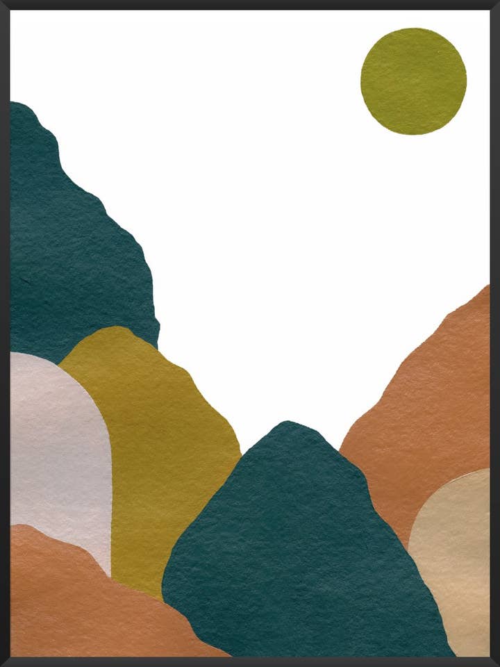 Abstract Blue Mountains - Poster for wholesale by Project Nord