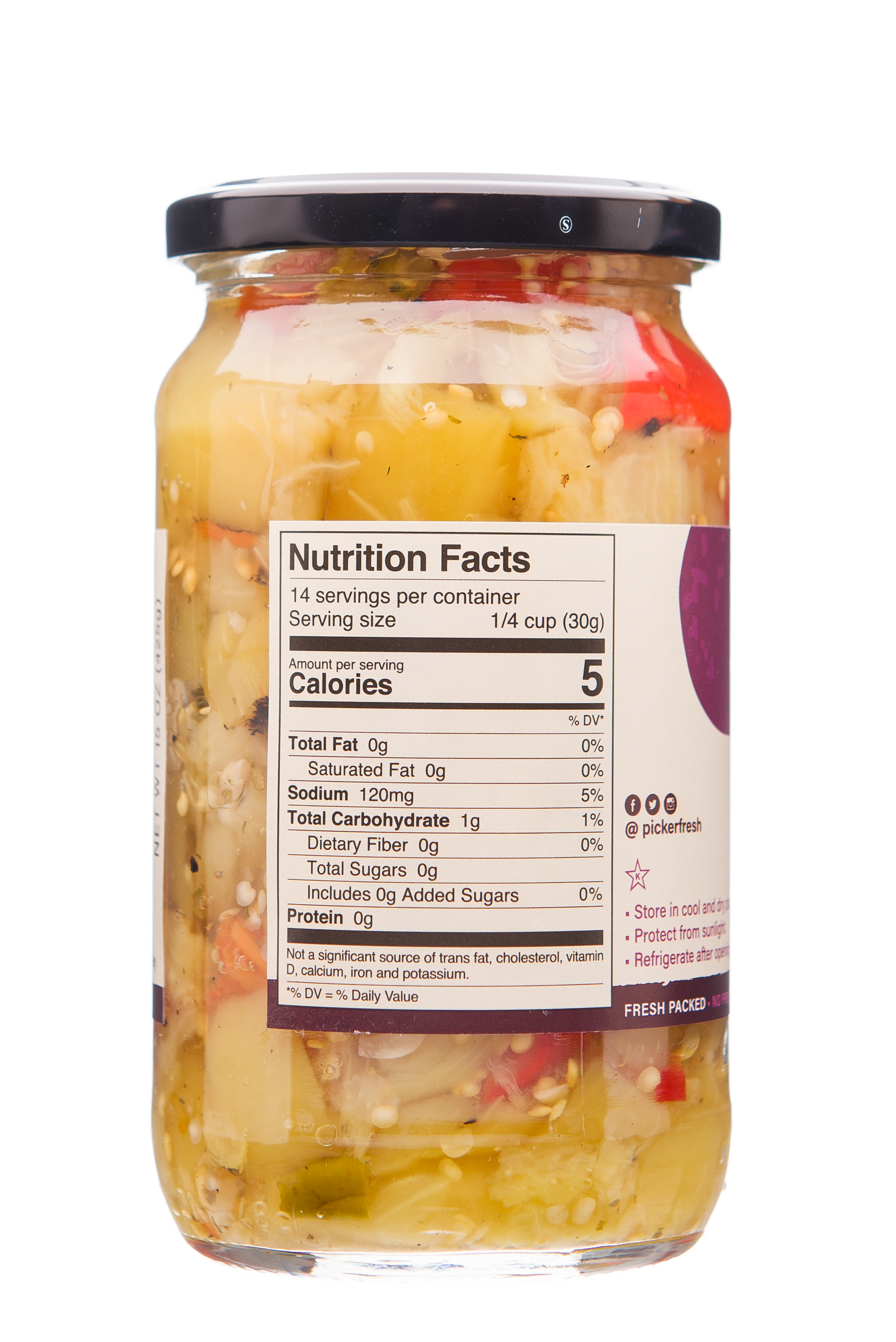 Pickerfresh - Wholesale Pickled Vegetables - Fire Roasted Eggplant with Red Peppers2
