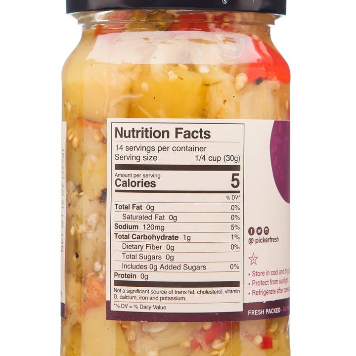 Pickerfresh - Wholesale Pickled Vegetables - Fire Roasted Eggplant with Red Peppers2