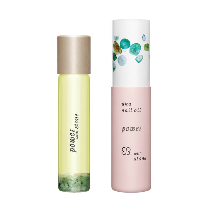 Power Nail oil with stone peridot green for wholesale by uka usa