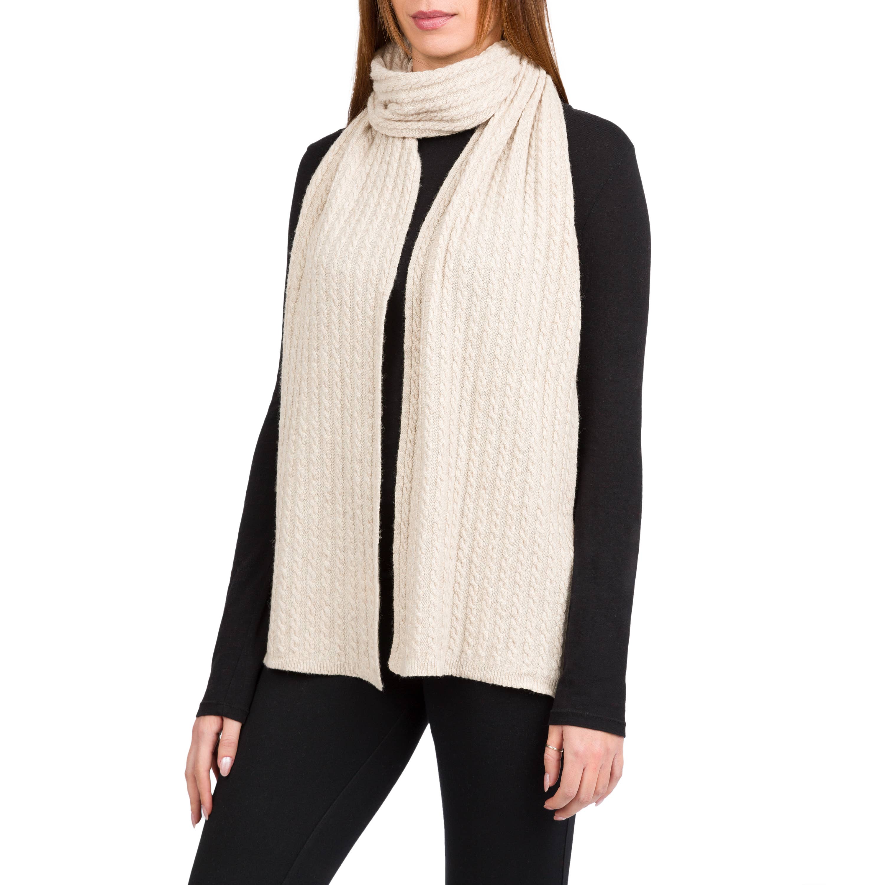 Assia di Brunetti Federica e C. s.a.s. - Wholesale Scarf - Women's - Roxane - Cashmere blend braided scarf0