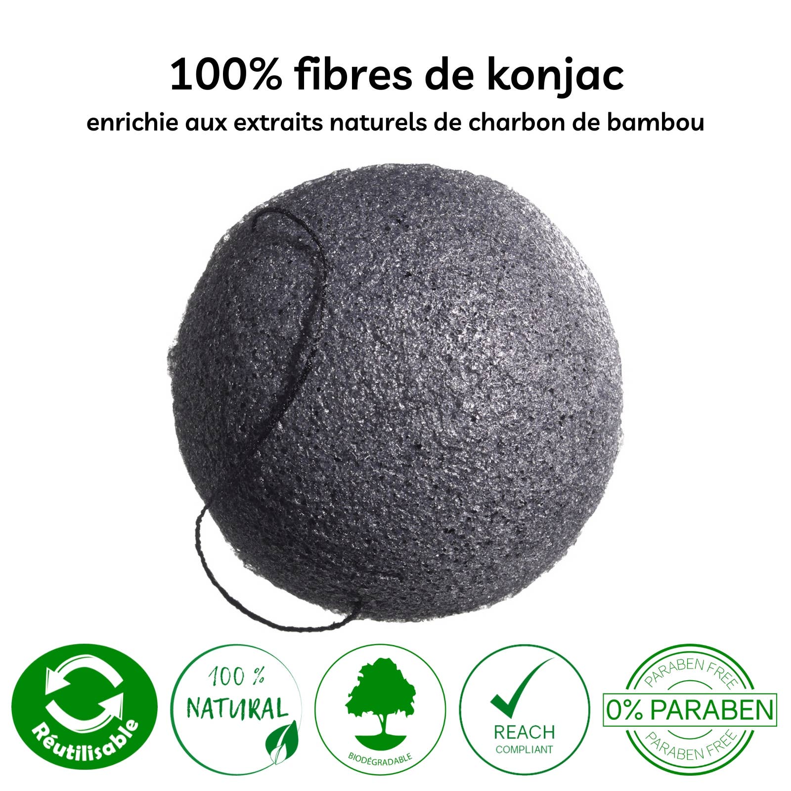 Zen'Arôme - Wholesale Facial Cleanser - Konjac Sponge for the Face - 100% Natural - In Box8