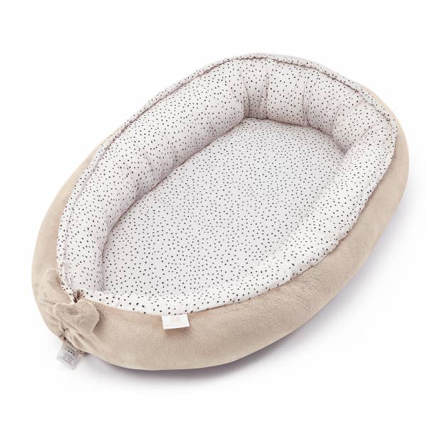 Bamboe baby nest Premium - stenen beige voor wholesale door MAYLILY