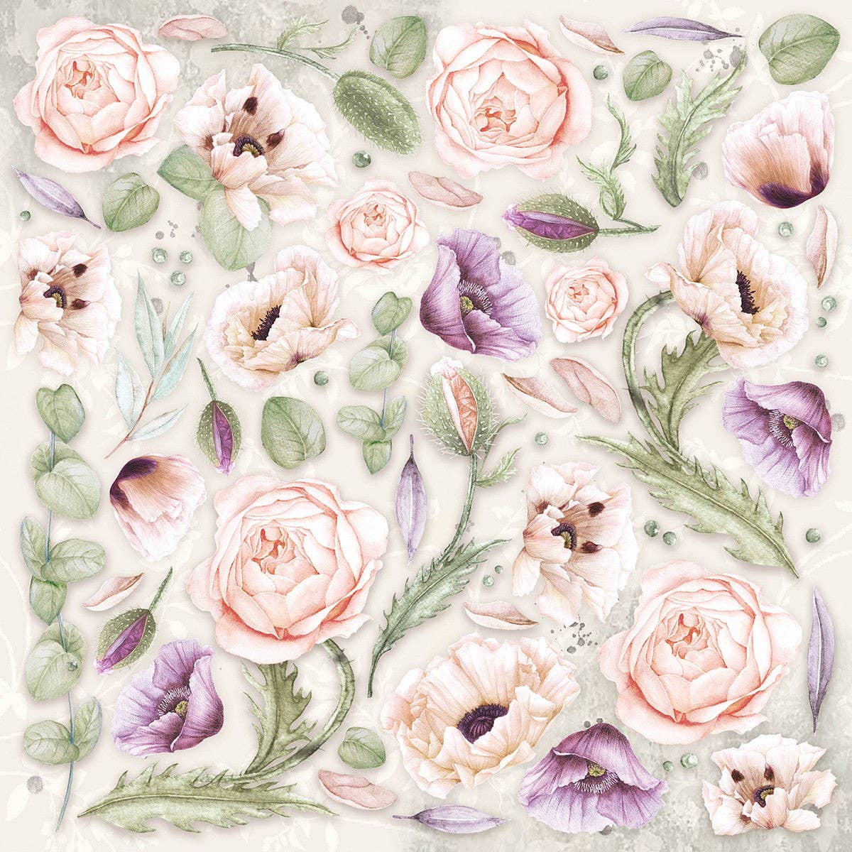 Ecstasy Crafts Distributing - Wholesale Scrapbook - Ciao Bella Cygne Noir Paper Pad 12x12 12/Pkg13