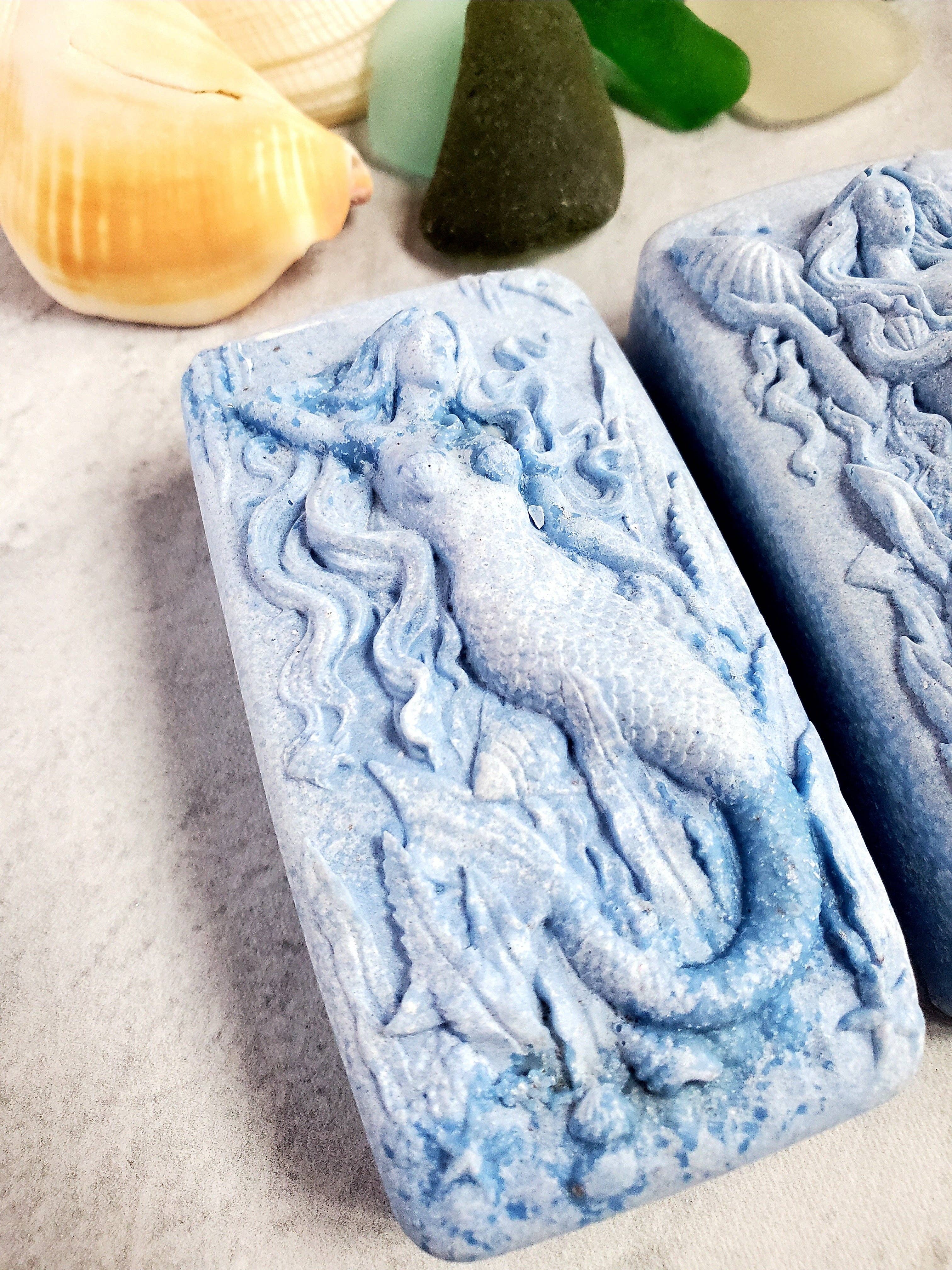 Fairyland Glade - Wholesale Bar Soap - Wild Blueberry Hidden Sea Glass Salt Soap Bar MADE TO ORDER1