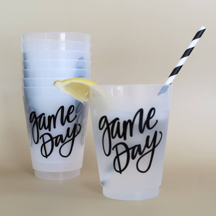 Birdie Mae Designs - Wholesale Disposable Cup - Game Day Tailgate Party Cups Set of 8 16 ounce Shatterproof3