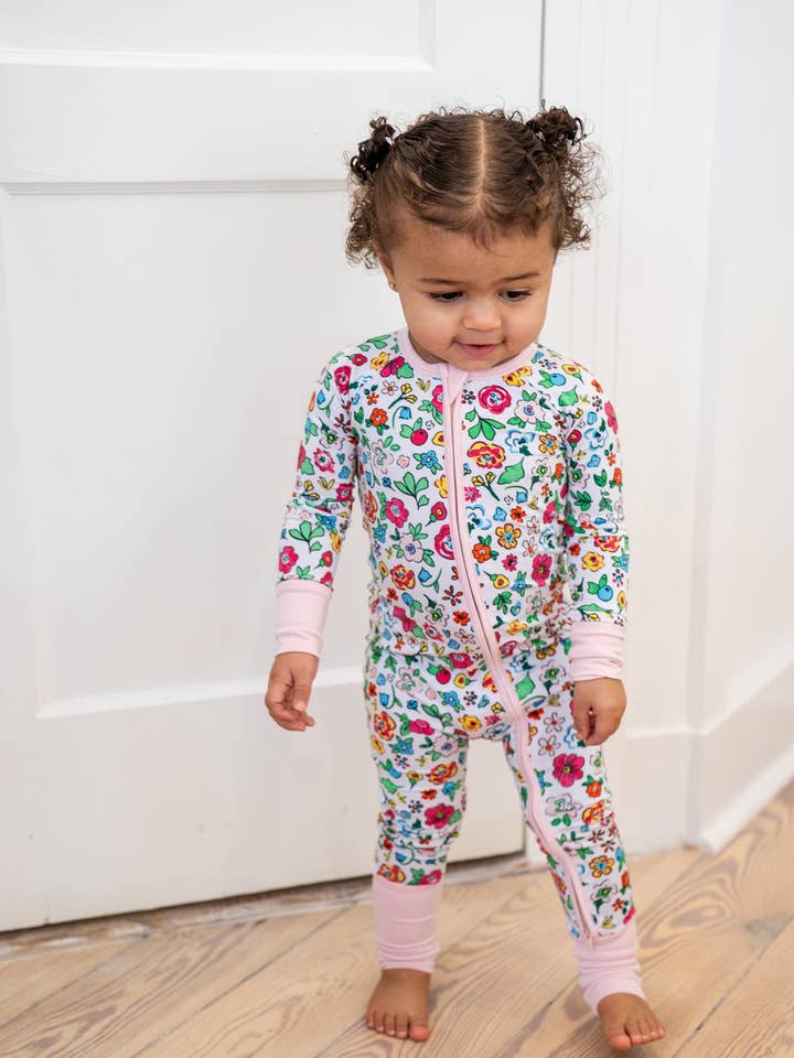 Floreale di Bambù Giardino Selvaggio🌸 | Pagliaccetto Convertibile Monopezzo per la vendita all'ingrosso da parte di Boosh Baby