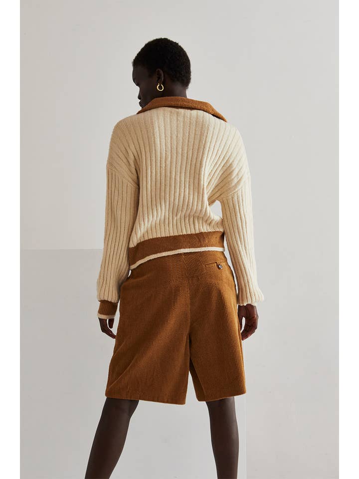 CAMEL CP7643 - Myrtle Corduroy Bermuda Shorts for wholesale on Faire4