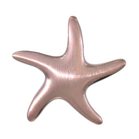 pendant starfish 925 silver rose gold plated 18mm for wholesale by Janusch