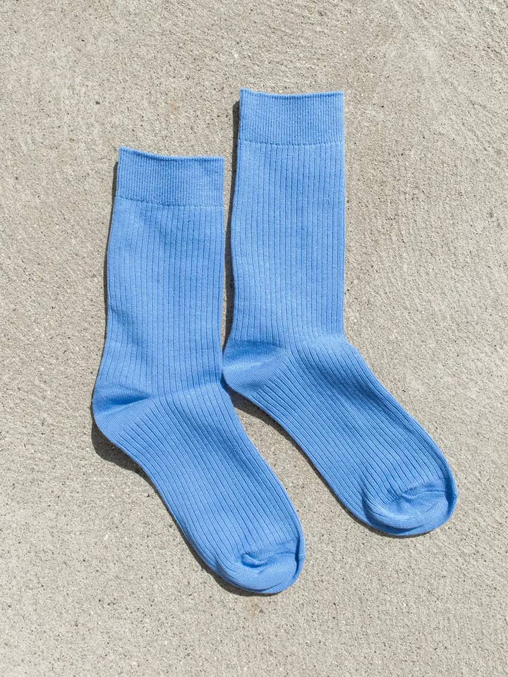 Bondoodle - Wholesale Socks - Women's - Women’s Everyday Cotton Crew Socks – Blue1