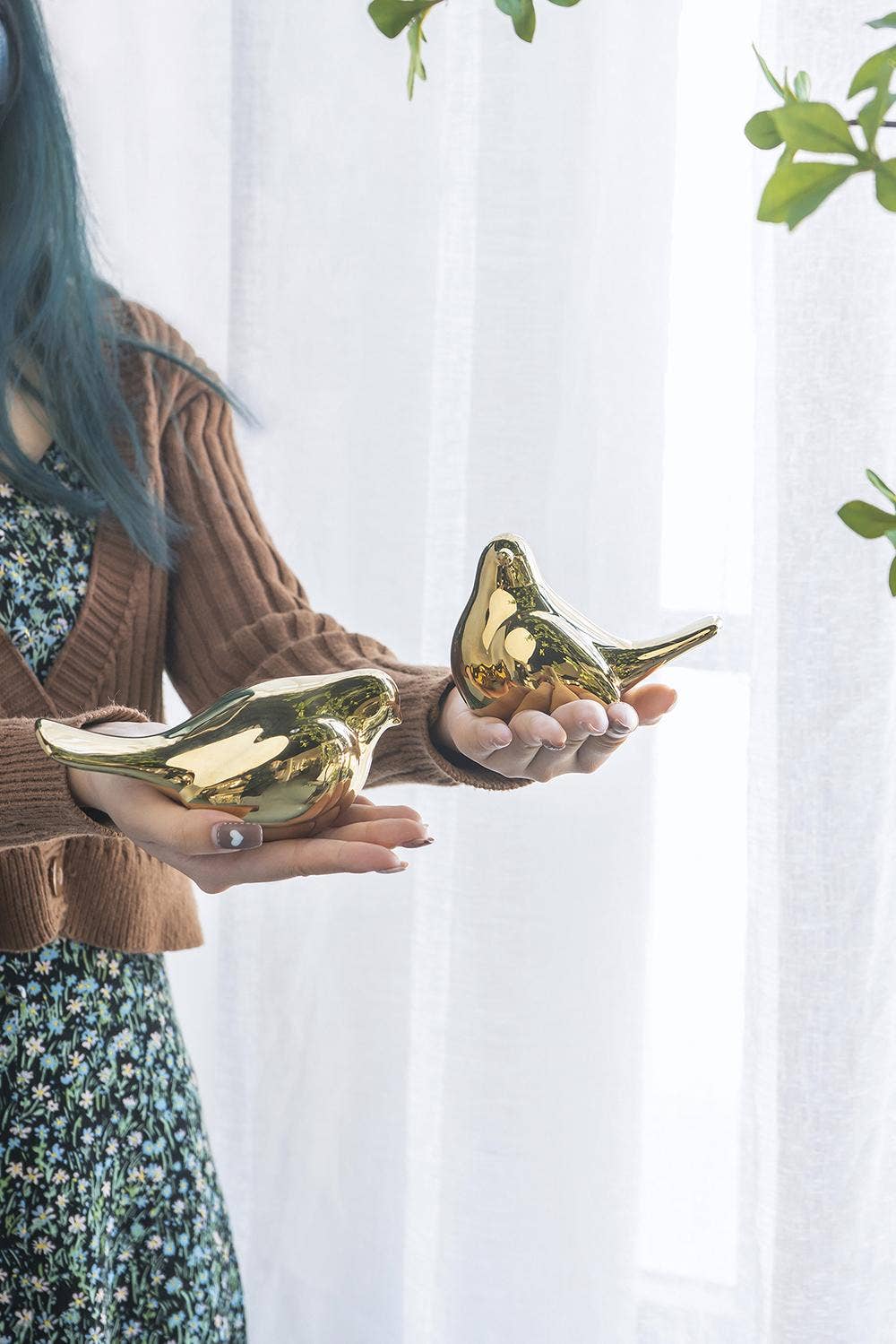 A&B Home Group Inc. - Wholesale Decorative Figurine - S/2 Chirp Bird Accents,Gold9