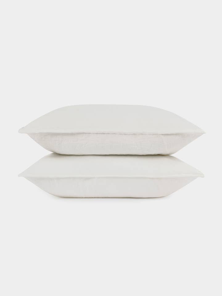 Linen Cushion Cover Set in Creamy White Color for wholesale by SEEDS CONCEPT
