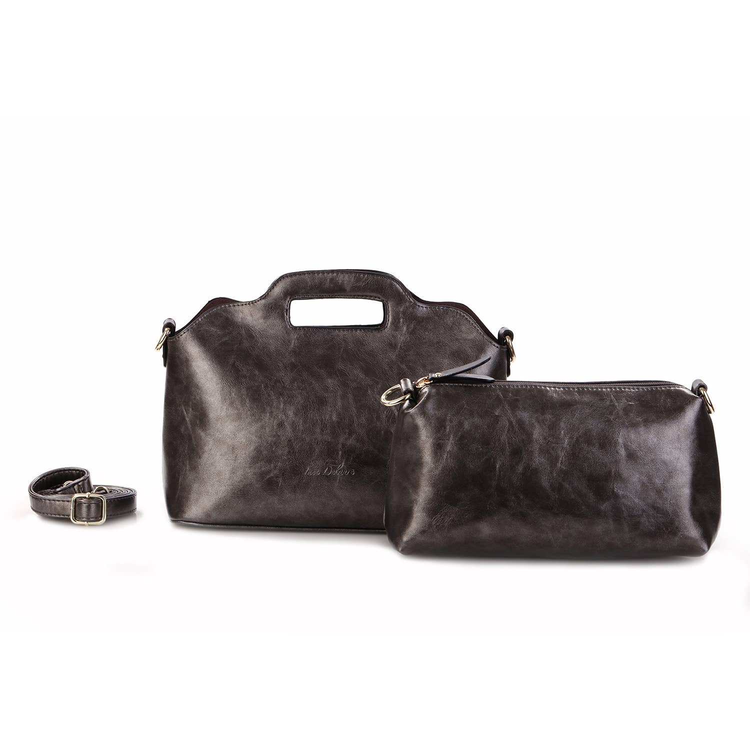 INES DELAURE – wholesale Top handle bag – women's – “Two in one” handbag8