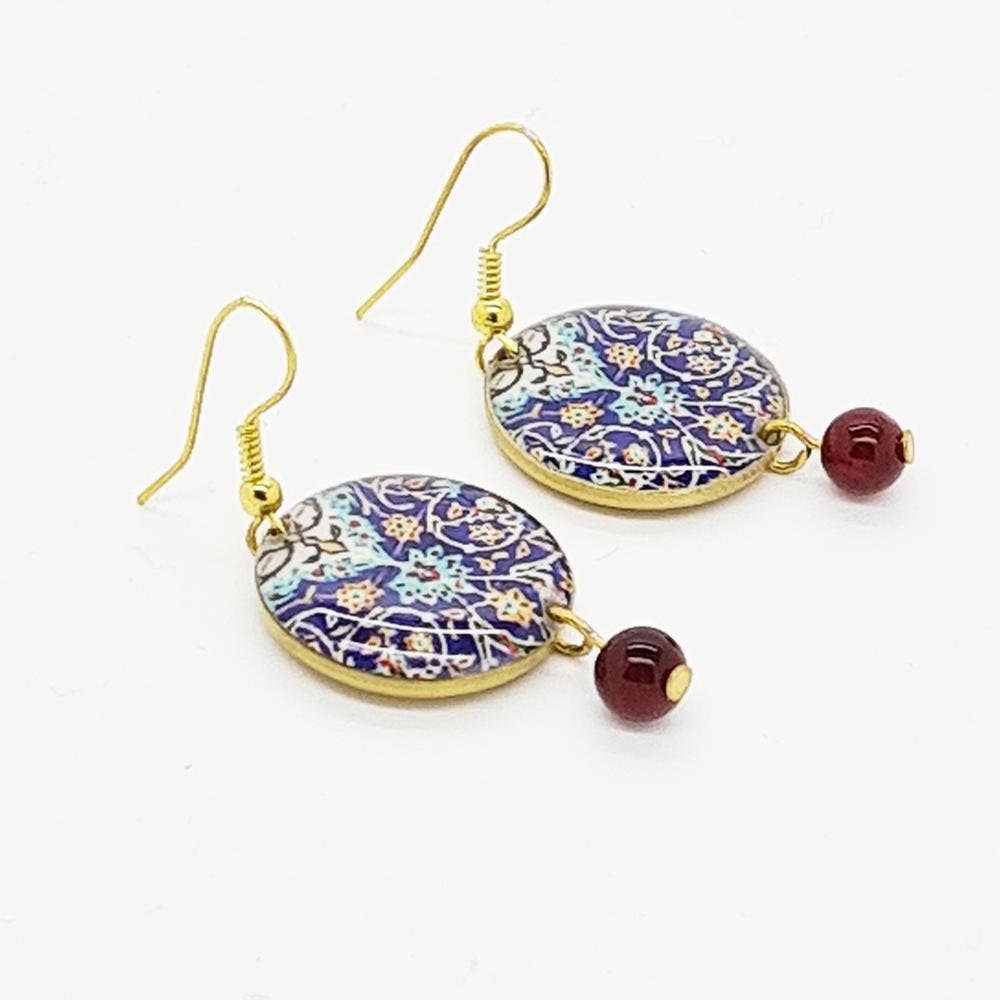 Yalda Workshop - Vendita all'ingrosso Orecchini pendenti - Orecchini Isphahan, orecchini persiani0