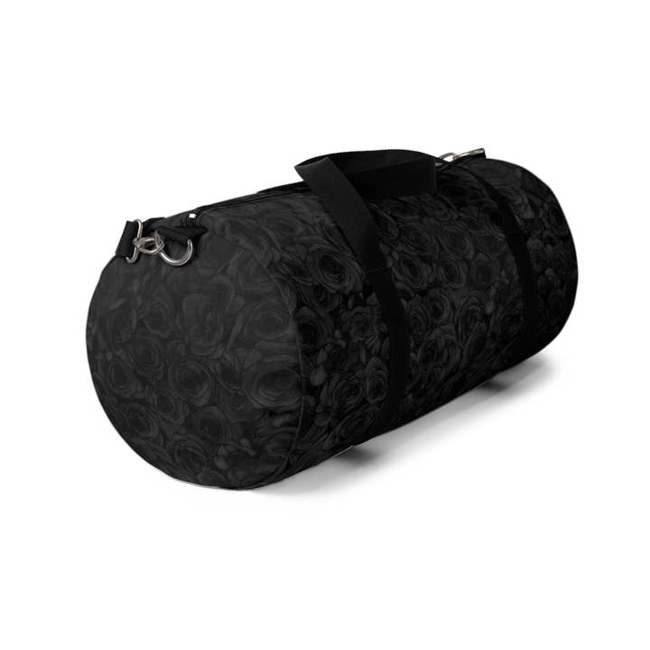 Los Angeles Mercantileâ„¢ - Wholesale Weekender Bag - Women's - Black Rose Duffel Bag Flower Lover Gym Bag2