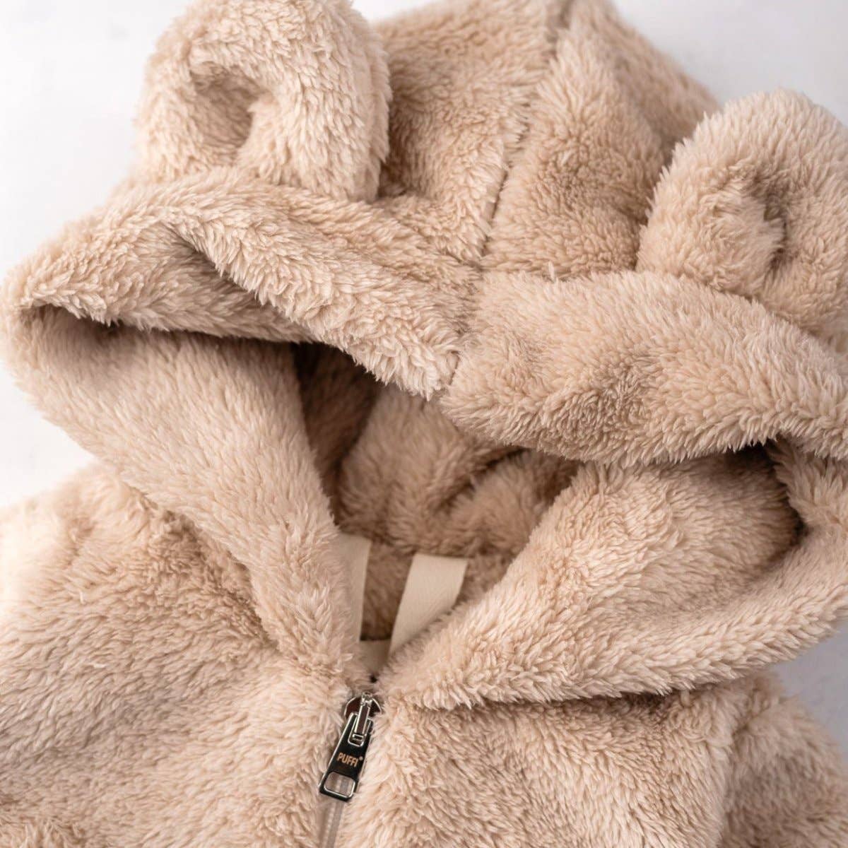 PUFFI - Vendita all'ingrosso Felpa con cappuccio - Bambini - Felpa per bambini TEDDY LIGHT BEIGE3