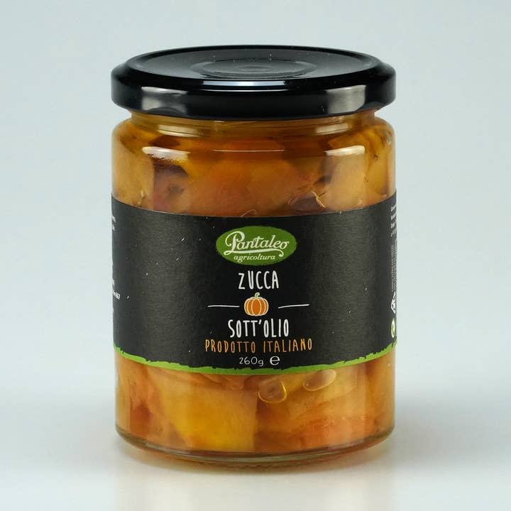 Calabaza en aceite ecológica, hecha en Italia para venta al por mayor de PANTALEO AGRICOLTURA SOC. AGR. SRL