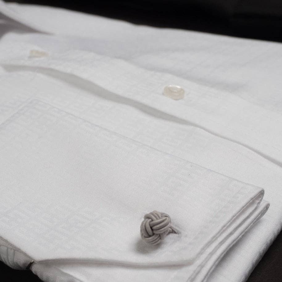 Steven Land – wholesale Buttoned-down shirt – Men's – The Romeo | Double Woven Cotton | French Cuff | White2