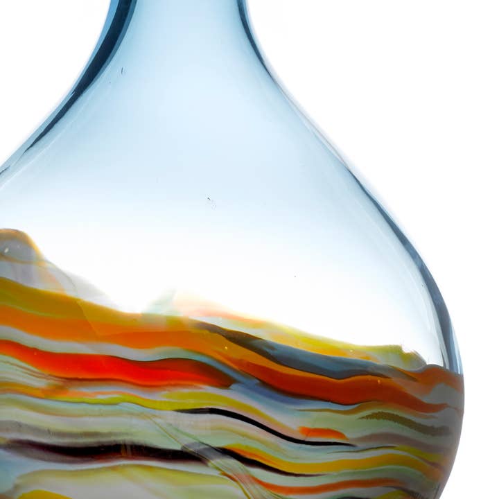 Achat Rhian Runde, handgeblasene Vase aus Achat für den Großhandel auf Faire2