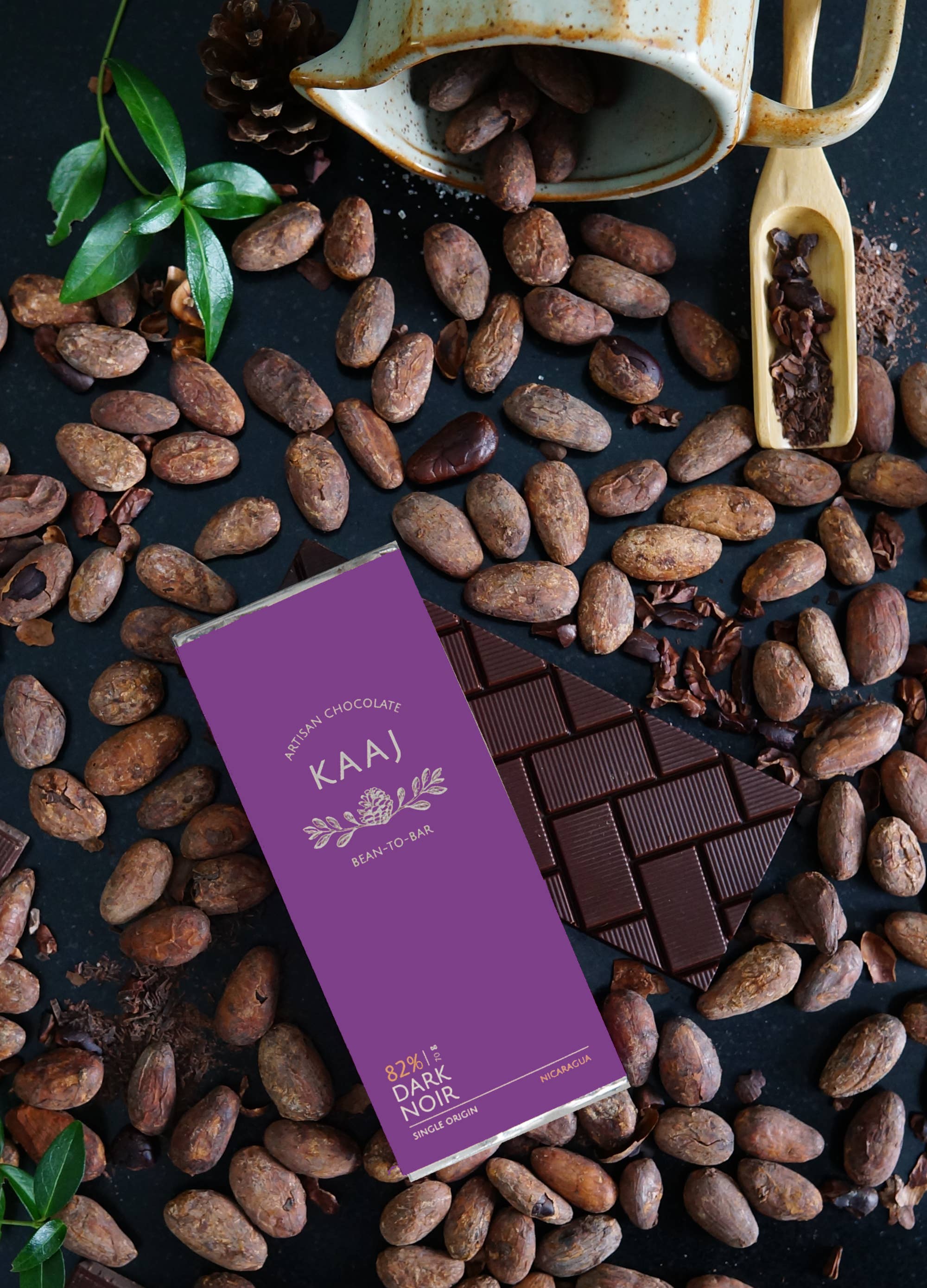 Kaaj Artisan Chocolate - Wholesale Chocolate Bar - Dark 82% Nicaragua O'Payo4