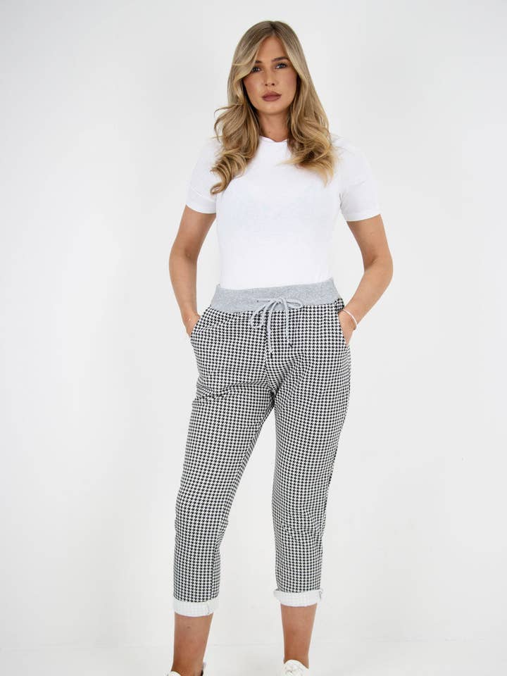 Italian Printed Cotton Ladies Trouser for wholesale by Miss Bold