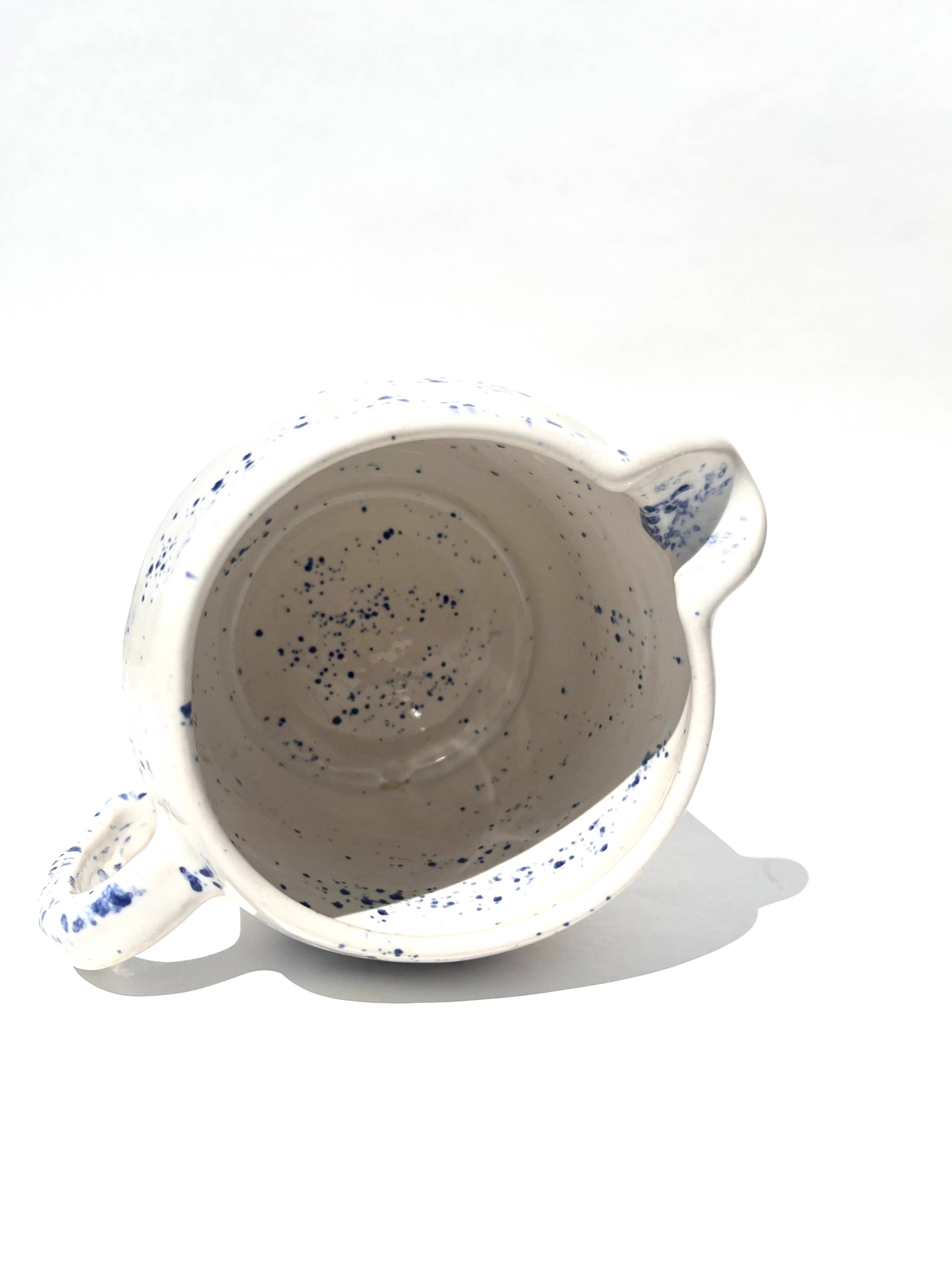 Ninth House Goods - Wholesale Pitcher - Blue Splatterware Pitcher3