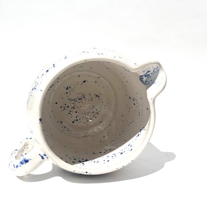 Ninth House Goods - Wholesale Pitcher - Blue Splatterware Pitcher3