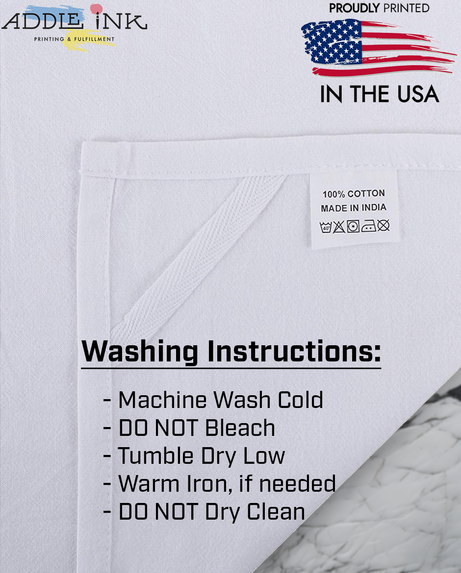 ADDLE iNK - Wholesale Tea Towel - Custom Printed Kitchen Dish Towel3
