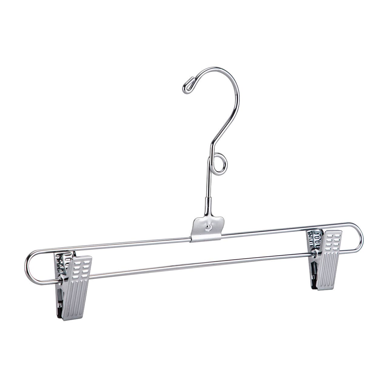 Store Supply Warehouse - Wholesale Clothes Hangers - 12" Chrome Metal Skirt And Pants Hanger 4