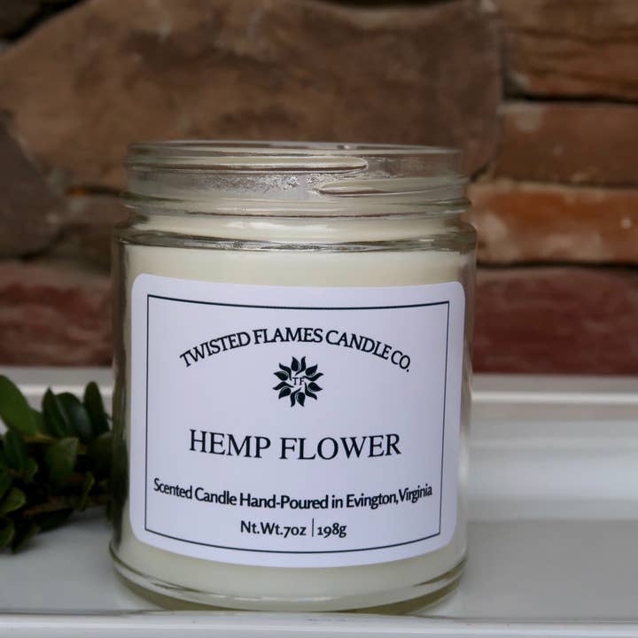 Twisted Flames Candle Co. LLC. - Wholesale Jar/Filled Candle - Hemp Flower