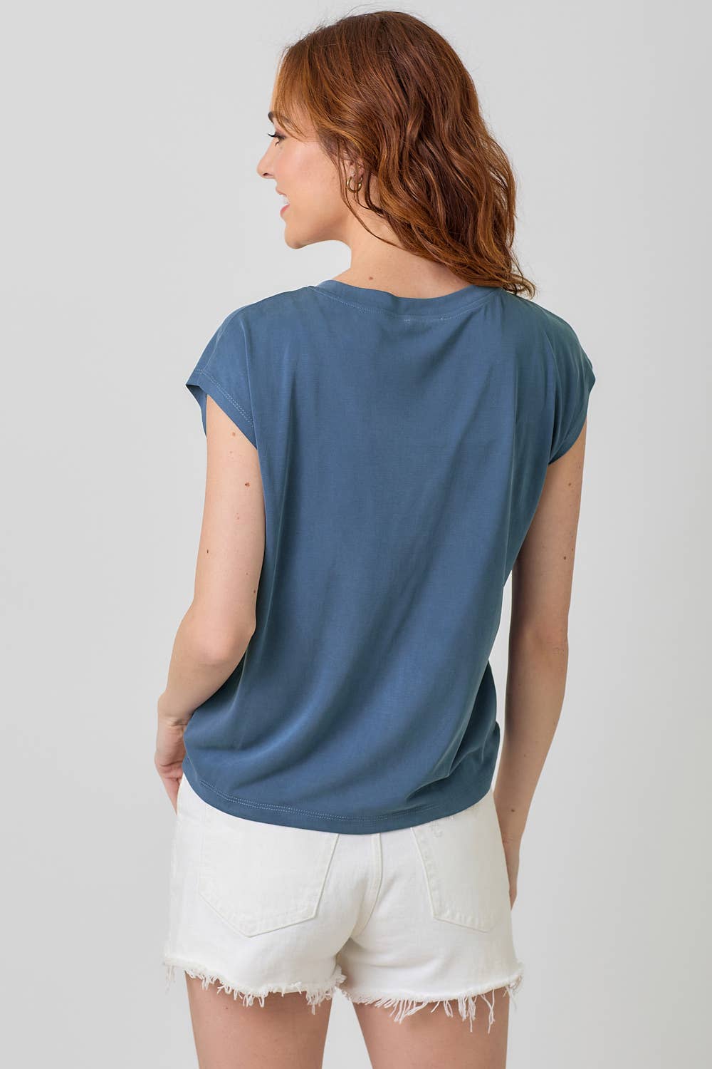 Mystree - Wholesale Knit Top - Women's - 20020 Front Ruche Modal Top 43